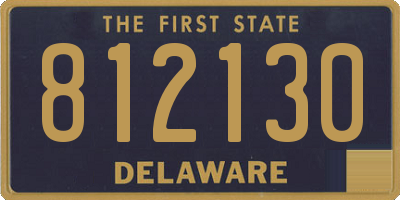 DE license plate 812130