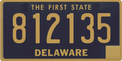 DE license plate 812135