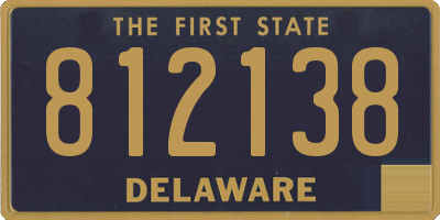 DE license plate 812138