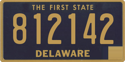 DE license plate 812142