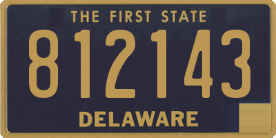DE license plate 812143