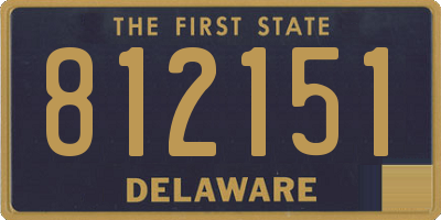 DE license plate 812151