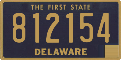 DE license plate 812154