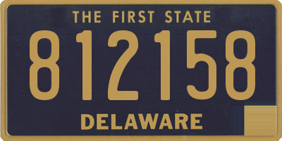 DE license plate 812158