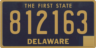 DE license plate 812163