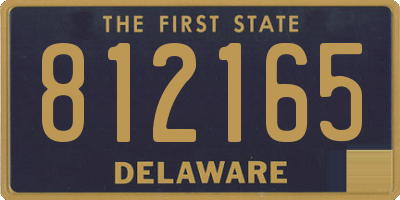 DE license plate 812165