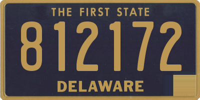 DE license plate 812172