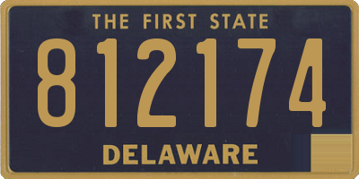 DE license plate 812174