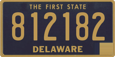 DE license plate 812182