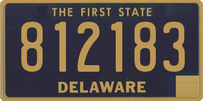 DE license plate 812183