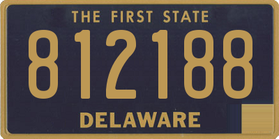 DE license plate 812188