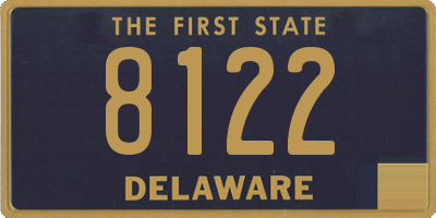 DE license plate 8122