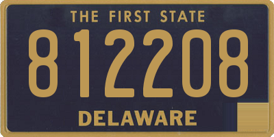 DE license plate 812208