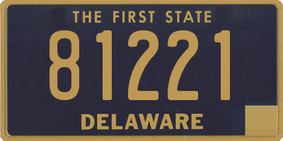 DE license plate 81221
