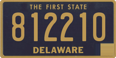 DE license plate 812210