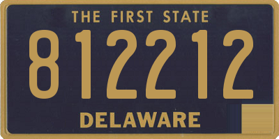 DE license plate 812212
