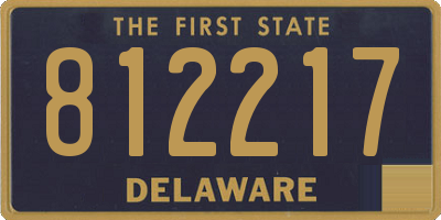 DE license plate 812217