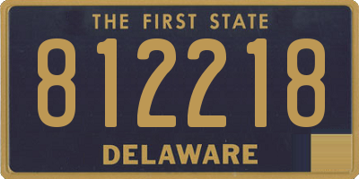 DE license plate 812218
