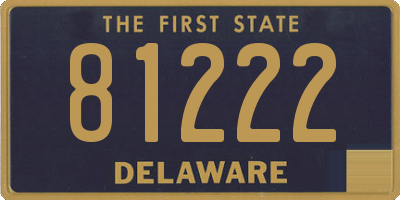 DE license plate 81222