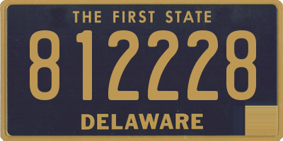 DE license plate 812228