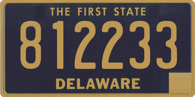 DE license plate 812233