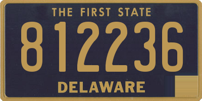 DE license plate 812236