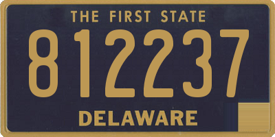 DE license plate 812237