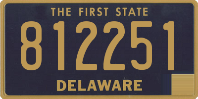 DE license plate 812251