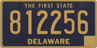 DE license plate 812256