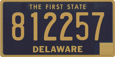 DE license plate 812257
