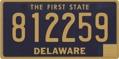 DE license plate 812259