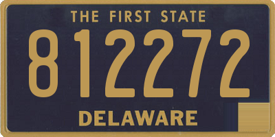 DE license plate 812272