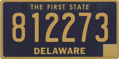 DE license plate 812273