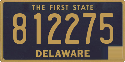 DE license plate 812275