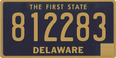 DE license plate 812283