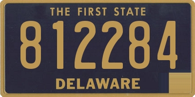 DE license plate 812284