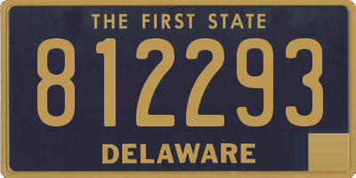 DE license plate 812293