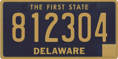 DE license plate 812304