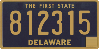 DE license plate 812315