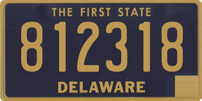 DE license plate 812318
