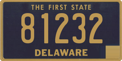 DE license plate 81232