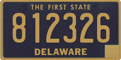 DE license plate 812326