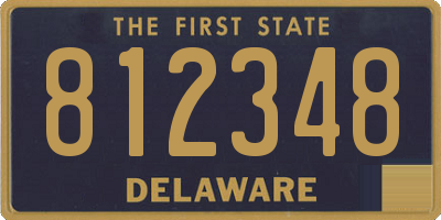 DE license plate 812348