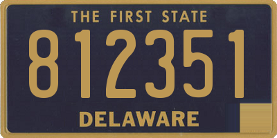 DE license plate 812351