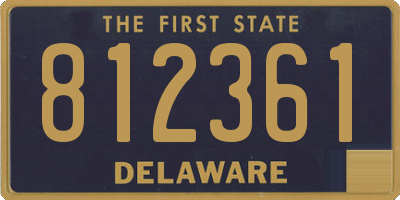 DE license plate 812361
