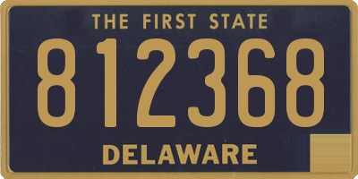 DE license plate 812368