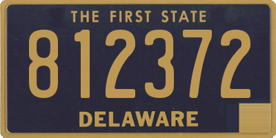 DE license plate 812372