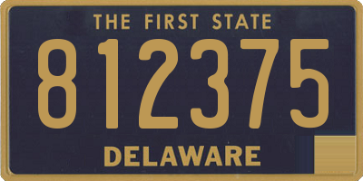DE license plate 812375