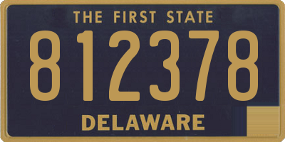 DE license plate 812378