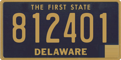DE license plate 812401
